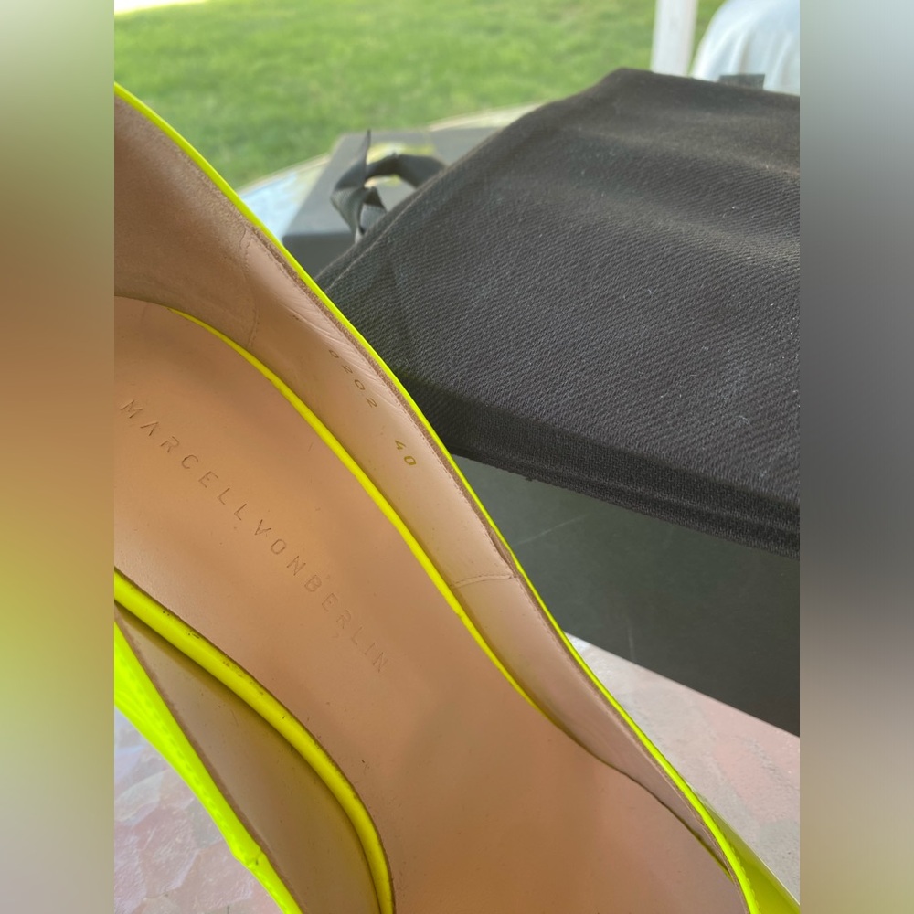 Marcell Von Berlin Yellow High Heels - Picture 4 of 7